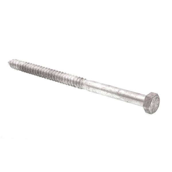 Prime-Line Hex Lag Screw 5/8in X 10in A307 Grade A Hot Dip Galvanized Steel 5PK 9057586 - main